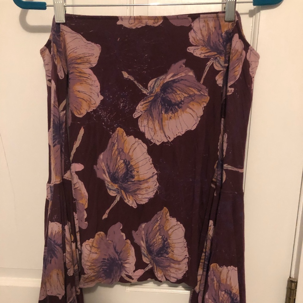 Free people off the shoulder floral top